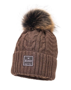 Шапка с добавлением шерсти для детей FEMKE II, коричневый Jamiks