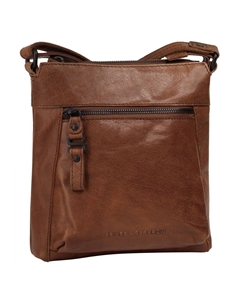 Сумка через плечо, натуральная кожа, цвет Cognac Spikes & sparrow