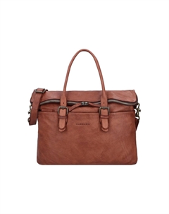 Кожаный портфель Submarine с отделением для ноутбука 36 см HAROLD'S, цвет Cognac Harold's