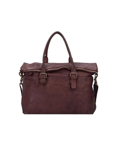 Кожаный портфель Submarine с отделением для ноутбука 36 см HAROLD'S, коричневый Harold's