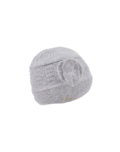 Ангорская шапка с цветком 19284-0, цвет Hellgrau One Size Seeberger