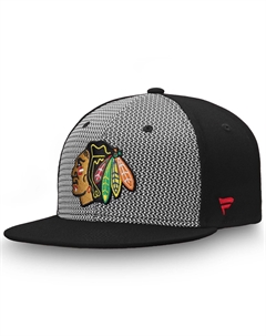 Мужская приталенная шляпа Branded серого/черного цвета Chicago Blackhawks Versalux Fanatics