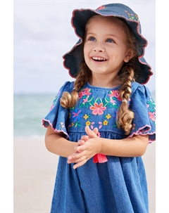 Панама с удлиненной спинкой (от 3 мес до 10 лет), синий Next