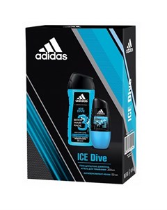 Адидас Ice dive набор для мужчин антиперспирант ролик 50мл гель для душа 250мл Adidas