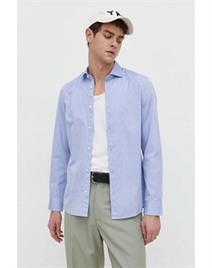 Хлопчатобумажную рубашку, синий Marc o'polo