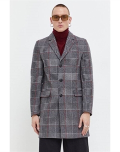 Шерстяное пальто, серый Hugo
