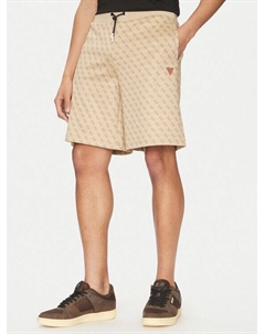 Спортивные шорты обычного кроя Z4YD03 FL04Q, бежевый Guess