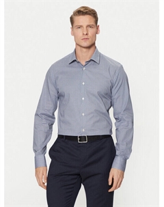 Рубашка облегающего кроя QA5114 T4354, синий Liu jo