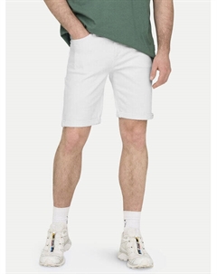 Джинсовые шорты обычного кроя Ply 22029297, белый Only & sons