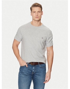 Облегающая футболка Shield 2003185, серый Gant