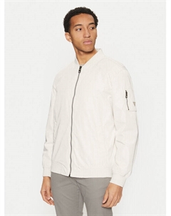 Куртка-Бомбер стандартный крой M5RL02 WGU82, экрю Guess