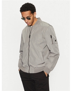 Куртка-Бомбер стандартный крой, серый Guess
