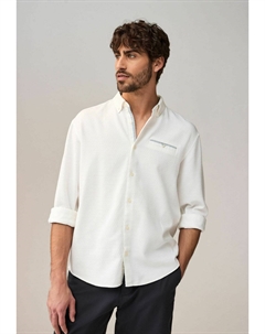 Рубашка TEXTURED LONG SLEEVE, белый Next
