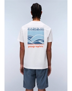 Футболка с принтом SOVANA, слоновая кость Napapijri