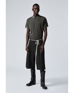 Свободные плиссированные шорты для костюма, черный Weekday