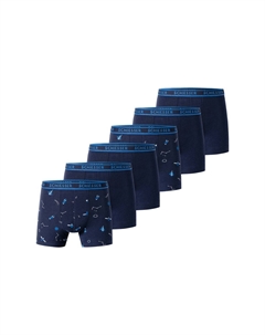 Боксеры 6-PACK, темно-синий Schiesser