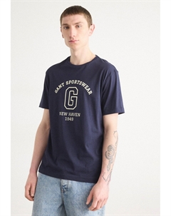 Футболка с принтом GRAPHIC, темно-синий Gant