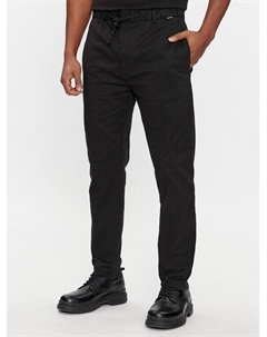 Зауженные брюки чиносы, черный Calvin klein