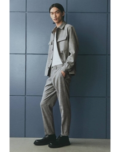 Элегантные брюки прямого кроя, серый H&m