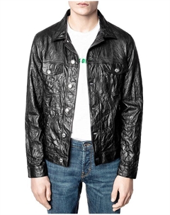 Куртка из мятой кожи, черный Zadig&voltaire