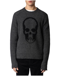 Свитер Jordan Merino Wool Skull, серый Zadig&voltaire