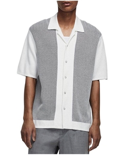 Рубашка Avery Herringbone с коротким рукавом и застежкой спереди, слоновая кость/кремовый Rag & bone