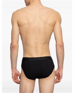 Комплект из двух трусов-брифов с эластичным поясом, черный Dsquared2
