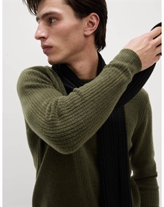 Супермягкий джемпер с круглым вырезом и шерстью, цвет Hunter green Marks & spencer