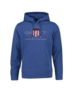 Худи Archive Shield Regular Fit, синий Gant