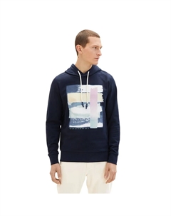 Худи Printed 1035559, синий Tom tailor