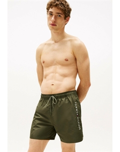 Шорты для плавания ORIGINAL MEDIUM DRAWSTRING, оливковый Tommy hilfiger