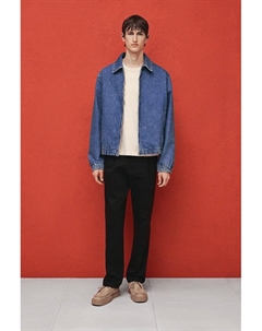 Брюки чинос со стрелками, прямого кроя, черный H&m