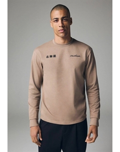 Топ с длинными рукавами HEAVYWEIGHT BACK PRINT GRAPHIC, бежевый Next