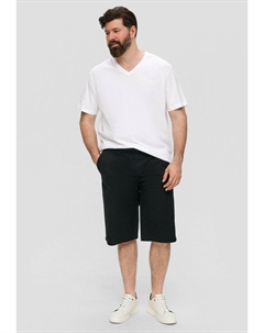 Шорты BERMUDA MIT GÜRTELSCHLAUFEN, черный S.oliver