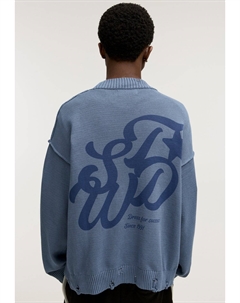 Джемпер STWD STARS, синий Pull & bear