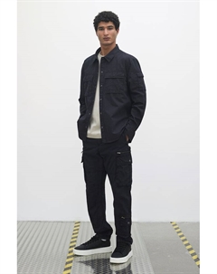 Удобная верхняя рубашка обычного кроя, черный H&m