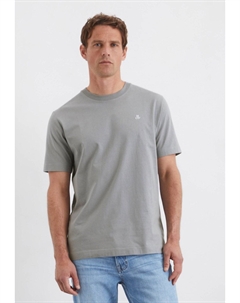Базовая футболка SHORT SLEEVE LOGO CREWNECK, светло-серый Marc o'polo