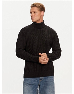 Водолазка свитер обычный крой M4BR18 Z3HD1, черный Guess