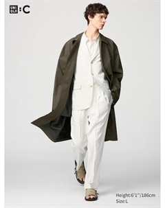 Брюки Airsense со складками, белый Uniqlo