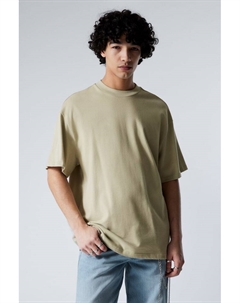 Отличная футболка тяжелого веса, зеленый Weekday