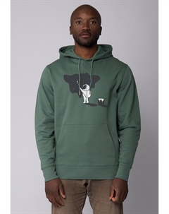 Толстовка с капюшоном PAINTING SPACE, темно-зеленый Watapparel
