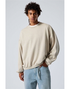 Толстовка большого размера с длинными рукавами, бежевый Weekday