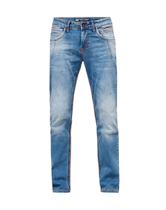 Джинсы в модном подержанном виде, синий Rusty neal