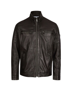 Кожаная куртка BUGIORGIO, черный Bugatti