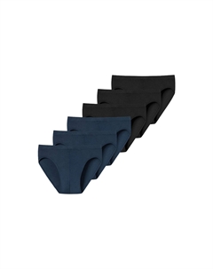 Мини-трусы раскрыты, черно-синий Schiesser