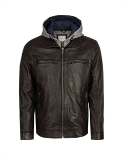 Кожаная куртка БУАУРЕЛИНО, черный Bugatti