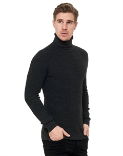Пуловер со стильным высоким воротником, антарцитовый Rusty neal