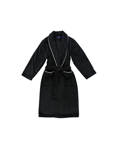 Халаты мужские с шалевым воротником Манхэттен велюровый черный - 199 Move