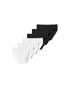 Мини-трусы раскрыты, черно-белый Schiesser