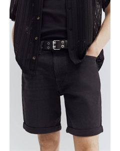Узкие джинсовые шорты, черный H&m